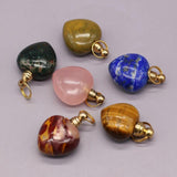 Stone Perfume Bottle Pendants Crystal Charms for DIY Jewelry Making