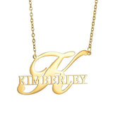 Personalized Name Necklace Stainless Choker for Men Women