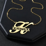 Personalized Name Necklace Stainless Choker for Men Women