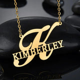 Personalized Name Necklace Stainless Choker for Men Women