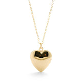 Love Heart Necklace Photo Box Locket Pendant Couple Jewelry Gift