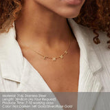 Custom Name Necklace for Women, Stainless Steel Personalized Gift