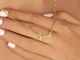 Personalized Chain Name Necklace ID Choker Necklaces For Women Stainless Steel