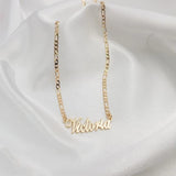 Personalized Chain Name Necklace ID Choker Necklaces For Women Stainless Steel