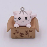 6pcs Cartoon Animal Resin Charms Keychain DIY Jewelry Accessory