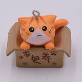 6pcs Cartoon Animal Resin Charms Keychain DIY Jewelry Accessory