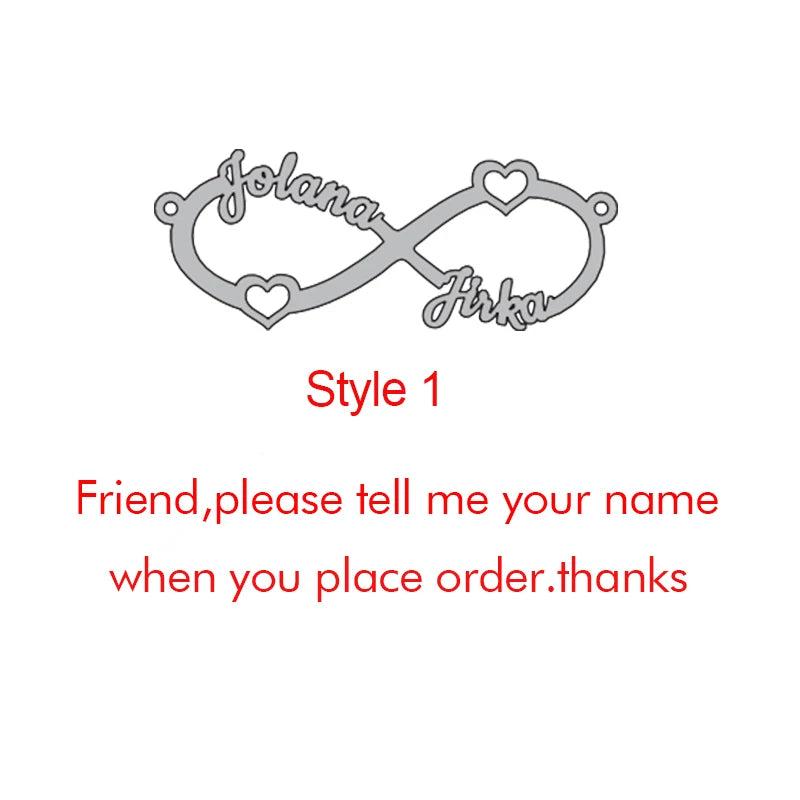 Personalized Crown Heart Name Necklace for Women