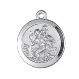 10pcs Saint Christopher Charms Rhodium Plating for DIY Jewelry
