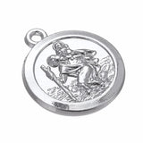 10pcs Saint Christopher Charms Rhodium Plating for DIY Jewelry