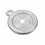10pcs Saint Christopher Charms Rhodium Plating for DIY Jewelry