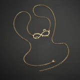 Custom Name 8 Shape Necklace for Women Personalized Letter Choker Chain