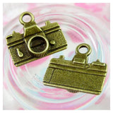 100pcs Camera Charms Antique Bronze Plated Pendant DIY Jewelry