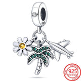 Colorful Zircon Four-leaf Clover Charm Bracelet 925 Silver Girl Birthday Gift