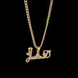 Acheerup Stainless Steel Crown Zircon Necklace