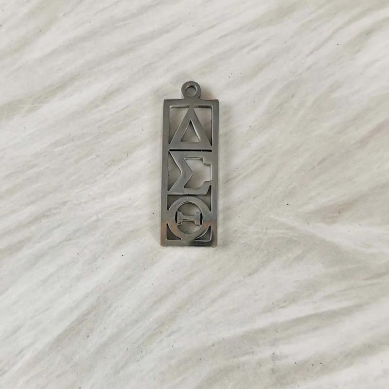 3Pcs Stainless Steel DST Letter Pendant Charms For DIY Jewelry