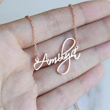 Name Necklace Women Personalized Names Collare Stainless Steel