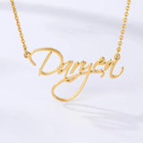 Name Necklace Women Personalized Names Collare Stainless Steel