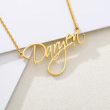 Name Necklace Women Personalized Names Collare Stainless Steel