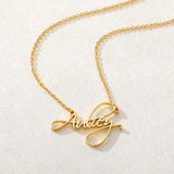 Name Necklace Women Personalized Names Collare Stainless Steel