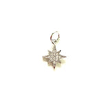 5 Micro Zirconia Paved Star Charms for Jewelry Making