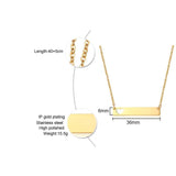 Heart Bar Stainless Steel Women Choker Necklace