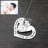 Personalized Heart Photo Necklace for Dog Lover - Pet Memory Gift