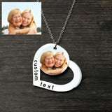 Personalized Heart Photo Necklace for Dog Lover - Pet Memory Gift