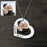 Personalized Heart Photo Necklace for Dog Lover - Pet Memory Gift