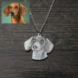 Personalized Heart Photo Necklace for Dog Lover - Pet Memory Gift