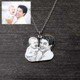 Personalized Heart Photo Necklace for Dog Lover - Pet Memory Gift