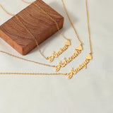 Stainless Steel Heart Name Necklace Personalized Choker