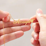 Stainless Steel Heart Name Necklace Personalized Choker