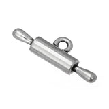 20pcs Silver Plated Rolling Pin Charm Kitchen Jewelry Pendants