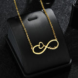 Personalized Infinity Names Necklace Stainless Steel Jewelry