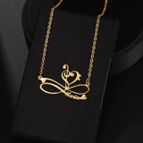 Personalized Infinity Names Necklace Stainless Steel Jewelry