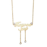 Atoztide Personalized Zircon Necklace - Stainless Steel Pendant
