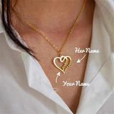 Personalized Name Necklace Stainless Steel Letter Pendant Chain Valentines Gift