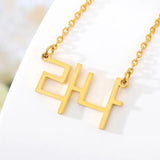 Personalized Rose Name Choker Necklace for Women Men