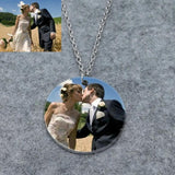Personalized Picture Necklace, Engraved Photo Jewelry, Family Keepsake