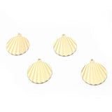 40pcs Raw Brass Weaved Round Disc Pendants for Jewelry Making