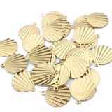 40pcs Raw Brass Weaved Round Disc Pendants for Jewelry Making