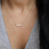 Bar Minimal Name Necklace Personalized Bridesmaid Gift