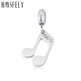 316L Stainless Steel Music Symbol Pendant DIY Bracelet Necklace Jewelry Making