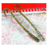 8Pcs Antique Bronze Plated Bookmark Charms 19*122MM DIY Jewelry Accessories