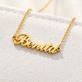 Personalized Old English Name Pendant Necklace Crown Heart Choker Bijoux femme