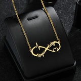 Custom Infinity Pendant Necklace for Women Personalized Letters Stainless Steel