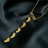 Engraved Baby Name Date Heart Foot Necklace Stainless Steel