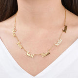 Custom Name Necklaces Personalized Pendant Chain Necklace for Women