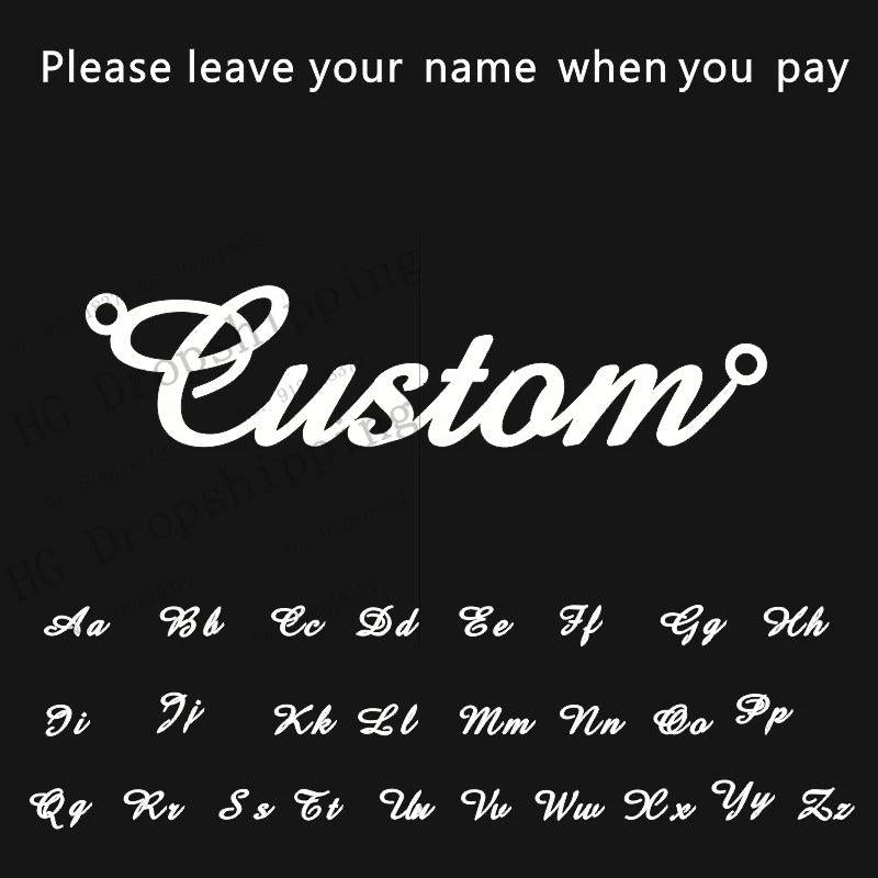 Name Letters Pearl Necklace Personalized Choker Necklaces