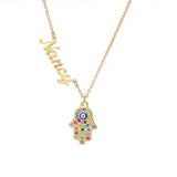 Zircon Name Letter Necklace For Women